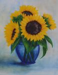 Sunflower in Blue